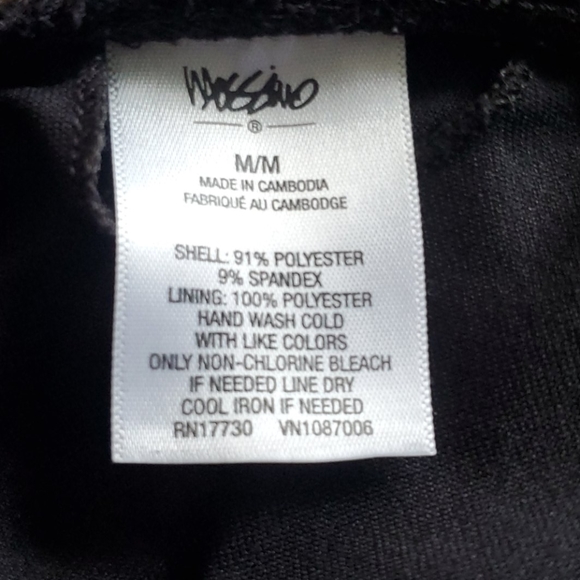 Black medium Mossimo tankini swim top - Picture 2 of 4
